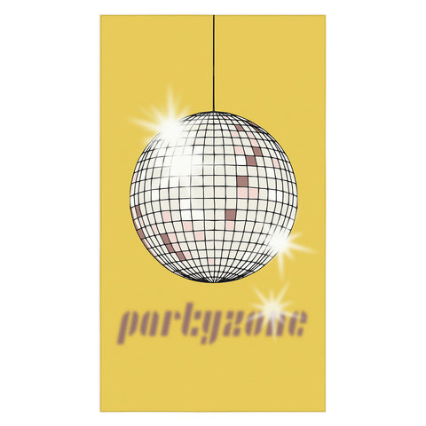 DESIGN dannick Celebrate the 80s Partyzone yellow Tablecloth