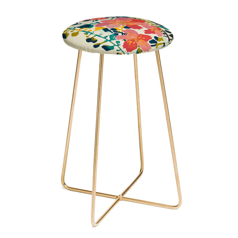 DESIGN dannick colorful orchid Counter Stool
