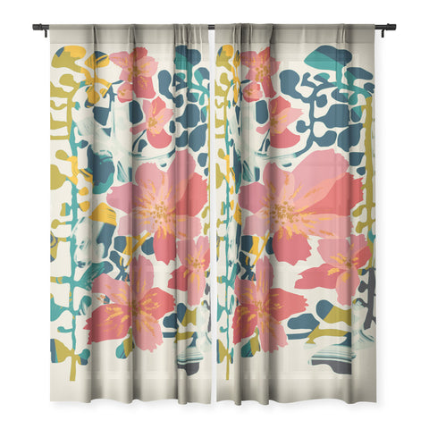 DESIGN dannick colorful orchid Sheer Non Repeat
