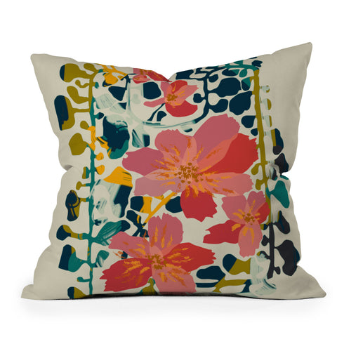 DESIGN dannick colorful orchid Outdoor Throw Pillow