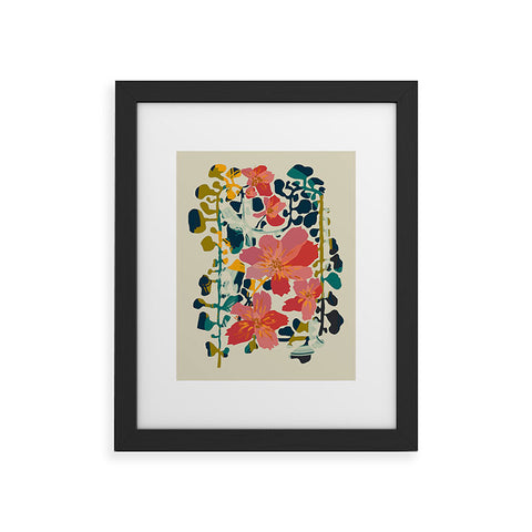 DESIGN dannick colorful orchid Framed Art Print
