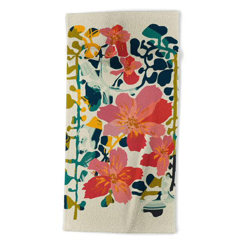 DESIGN dannick colorful orchid Beach Towel