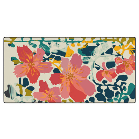 DESIGN dannick colorful orchid Desk Mat