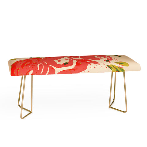DESIGN dannick Coral berries fall florals no1 Bench