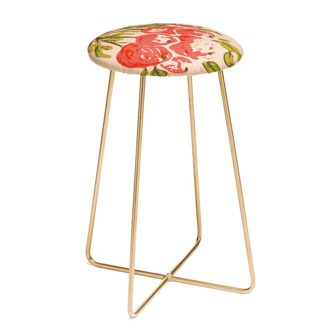 DESIGN d´annick Coral berries fall florals no1 Counter Stool