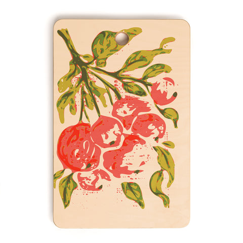 DESIGN dannick Coral berries fall florals no1 Cutting Board Rectangle