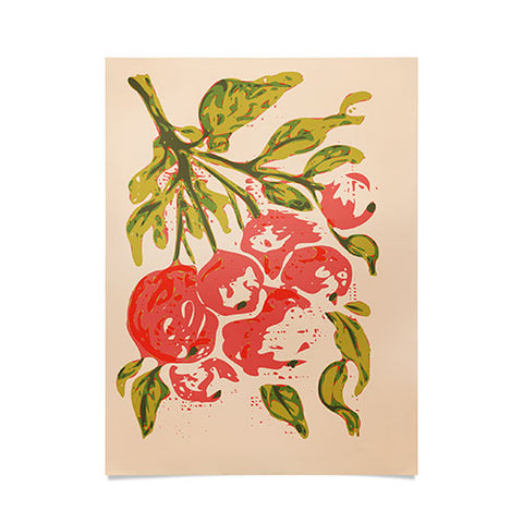 DESIGN dannick Coral berries fall florals no1 Poster