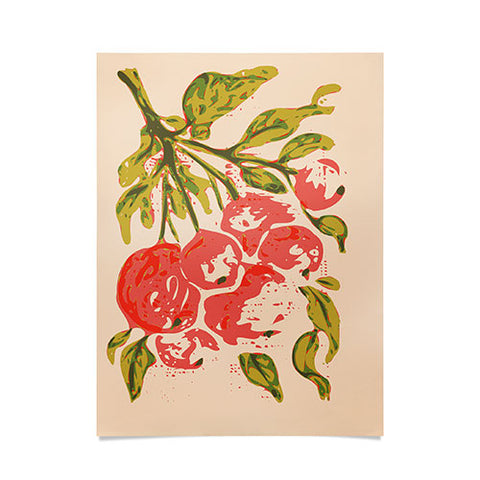 DESIGN d´annick Coral berries fall florals no1 Poster