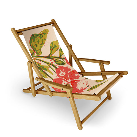 DESIGN d´annick Coral berries fall florals no1 Sling Chair