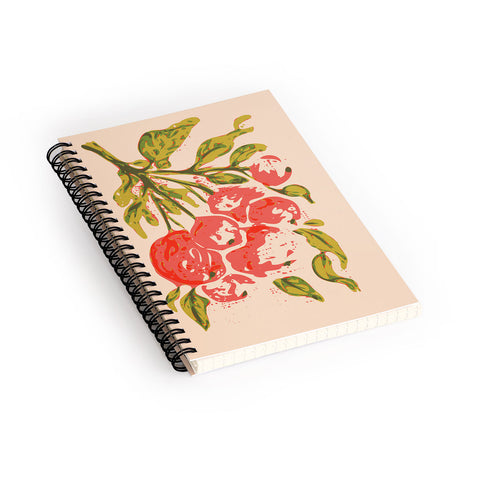 DESIGN dannick Coral berries fall florals no1 Spiral Notebook