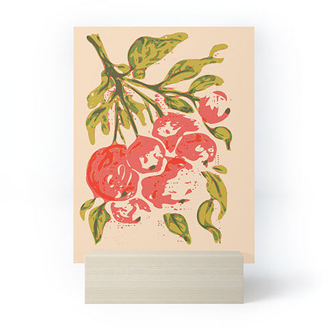 DESIGN dannick Coral berries fall florals no1 Mini Art Print