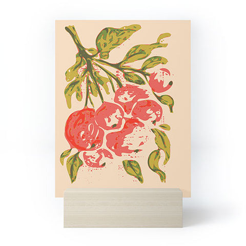 DESIGN d´annick Coral berries fall florals no1 Mini Art Print