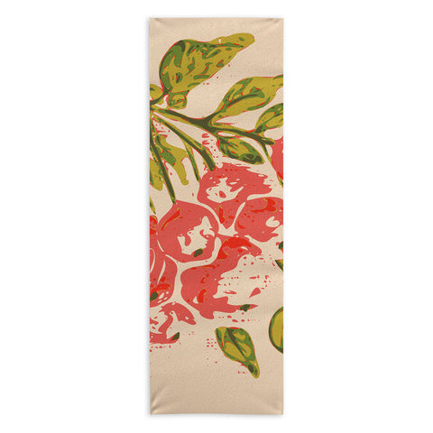 DESIGN dannick Coral berries fall florals no1 Yoga Towel