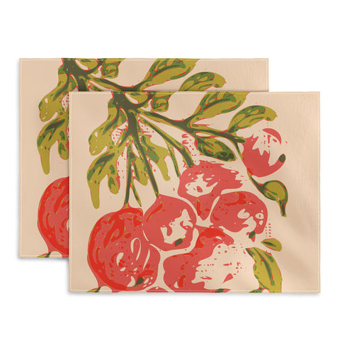 DESIGN dannick Coral berries fall florals no1 Placemat