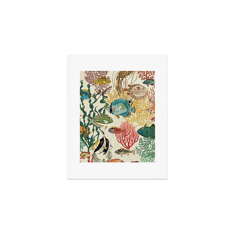 DESIGN dannick coral reef deep silence Art Print