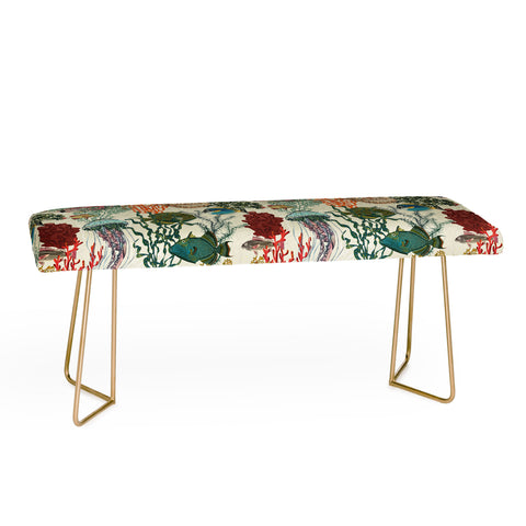 DESIGN dannick coral reef deep silence Bench