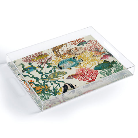 DESIGN d´annick coral reef deep silence Acrylic Tray