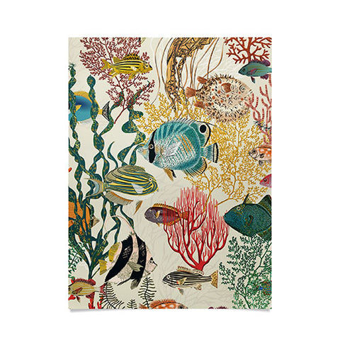 DESIGN d´annick coral reef deep silence Poster