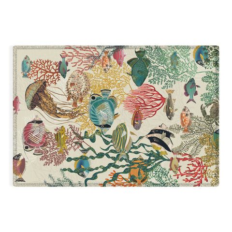 DESIGN dannick coral reef deep silence Outdoor Rug