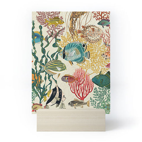 DESIGN dannick coral reef deep silence Mini Art Print