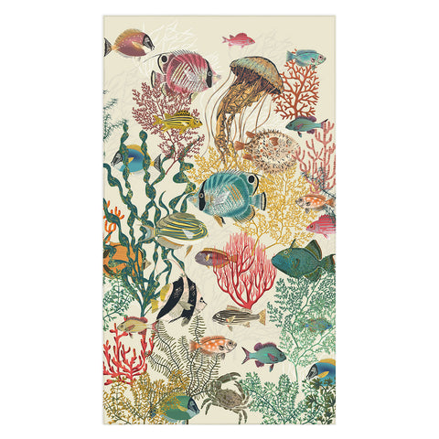 DESIGN d´annick coral reef deep silence Tablecloth