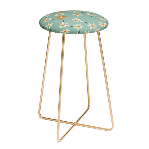 DESIGN d´annick Daily pattern Retro Flower No1 Counter Stool