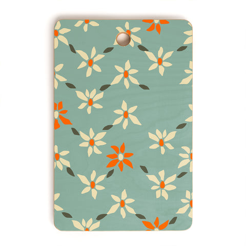DESIGN dannick Daily pattern Retro Flower No1 Cutting Board Rectangle