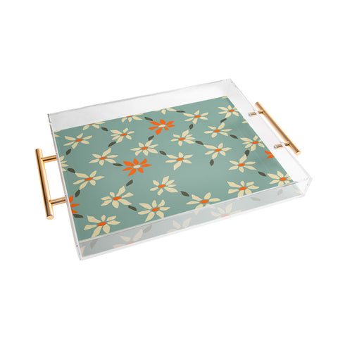 DESIGN dannick Daily pattern Retro Flower No1 Acrylic Tray