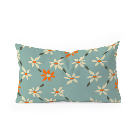 DESIGN d´annick Daily pattern Retro Flower No1 Oblong Throw Pillow