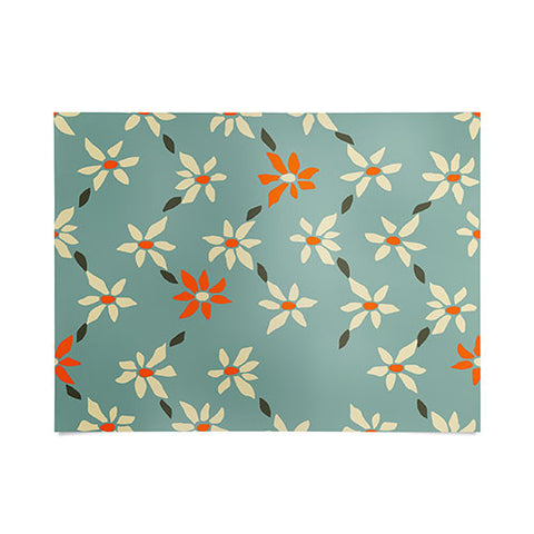 DESIGN dannick Daily pattern Retro Flower No1 Poster