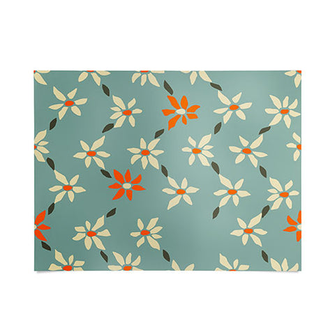 DESIGN d´annick Daily pattern Retro Flower No1 Poster
