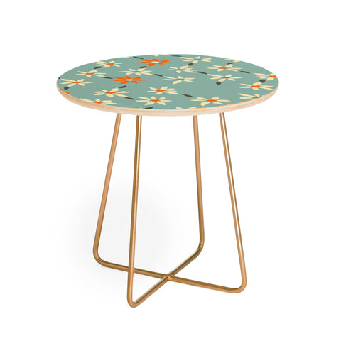 DESIGN d´annick Daily pattern Retro Flower No1 Round Side Table