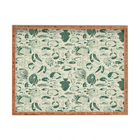 DESIGN dannick deep ocean fish family Rectangular Tray