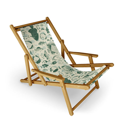 DESIGN dannick deep ocean fish family Sling Chair