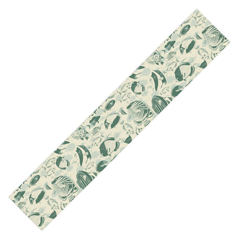 DESIGN dannick deep ocean fish family Table Runner