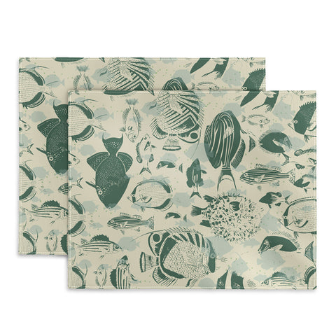 DESIGN dannick deep ocean fish family Placemat