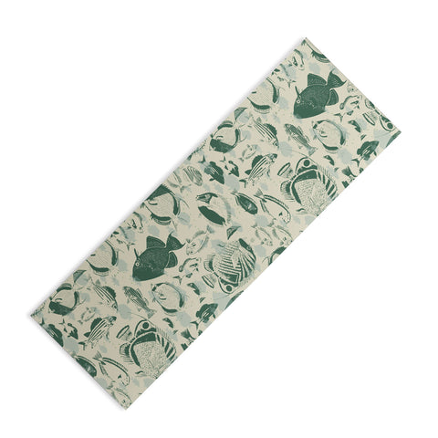 DESIGN dannick deep ocean fish family Yoga Mat