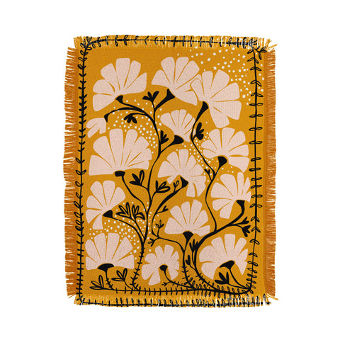 DESIGN d´annick Ever blooming good vibes Throw Blanket