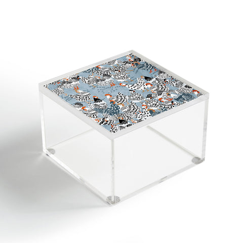 DESIGN dannick Favorite chickens blue Acrylic Box