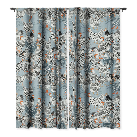 DESIGN dannick Favorite chickens blue Blackout Non Repeat