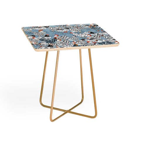 DESIGN dannick Favorite chickens blue Side Table