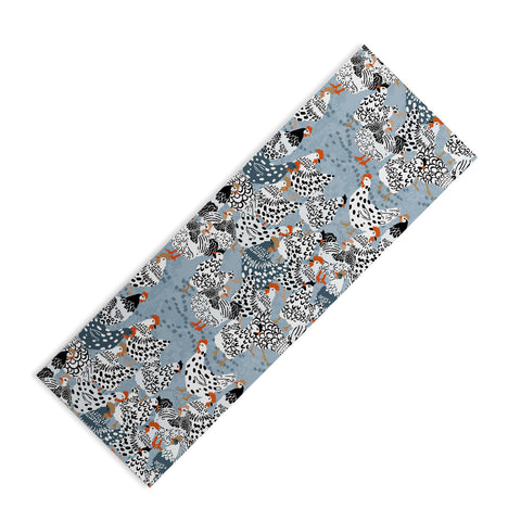 DESIGN dannick Favorite chickens blue Yoga Mat