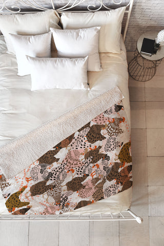DESIGN dannick Favorite chickens brown Fleece Throw Blanket