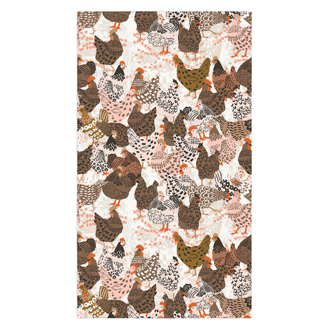 DESIGN dannick Favorite chickens brown Tablecloth