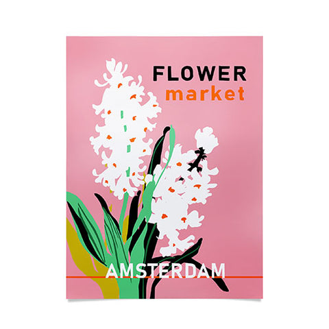 DESIGN d´annick Flower Market Amsterdam I Poster