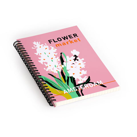 DESIGN d´annick Flower Market Amsterdam I Spiral Notebook