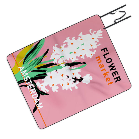 DESIGN dannick Flower Market Amsterdam I Picnic Blanket