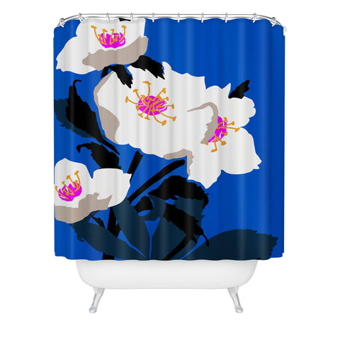 DESIGN dannick Flower Market London I Shower Curtain