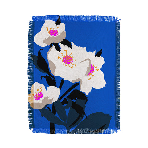 DESIGN dannick Flower Market London I Throw Blanket