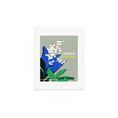 DESIGN dannick Flower Market New York Art Print